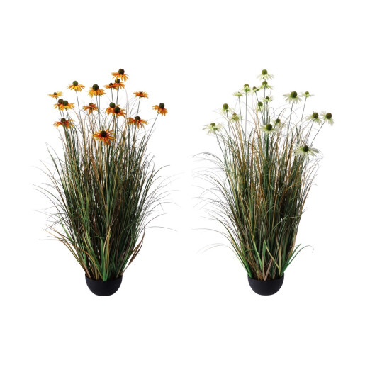 Set 2 ghivece Margarete artificiale 20 x 123 cm