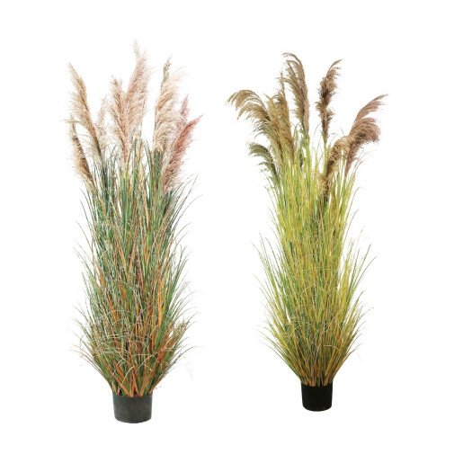 Set 2 ghivece Pampas artificial 24,5 x 280 cm