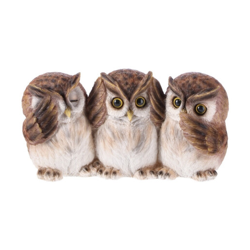 Figurina Bufnite polirasina 24 x 11 x 12 cm