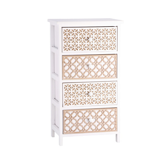 Comoda lemn alb maro 40 x 29 x 73 cm