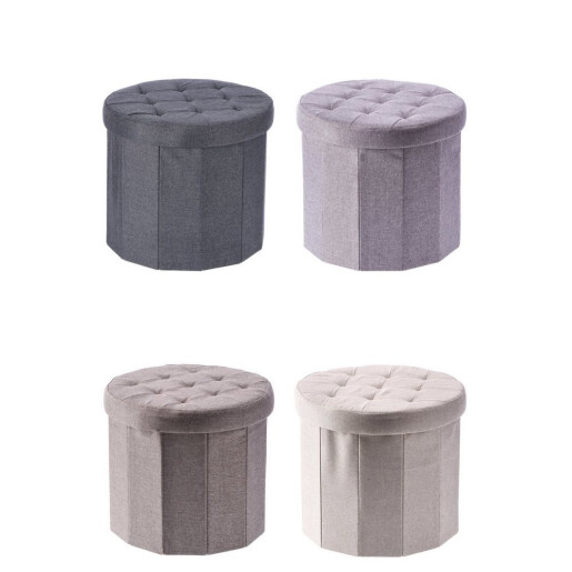 Set 4 tabureti catifea multicolora 45 x 40 cm