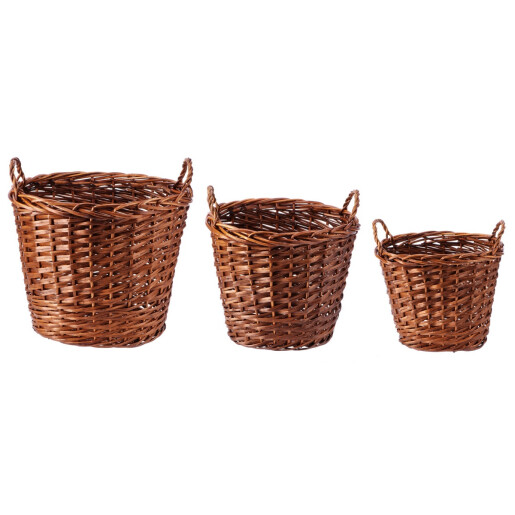 Set 3 cosuri depozitare 43 x 34 x 36 ,52 x 41 x 45,5, 61 x 53 x 51 cm