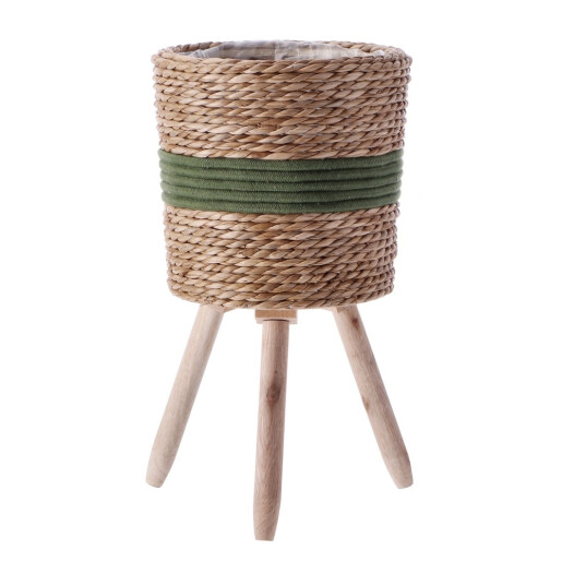 Set 2 ghivece flori natur verde 19,5 x 33 cm, 24 x 44 cm