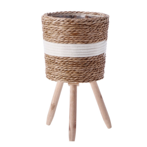 Set 2 ghivece flori natur alb 19,5 x 33 cm, 24 x 44 cm