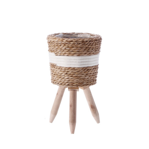 Set 2 ghivece flori natur alb 19,5 x 33 cm, 24 x 44 cm