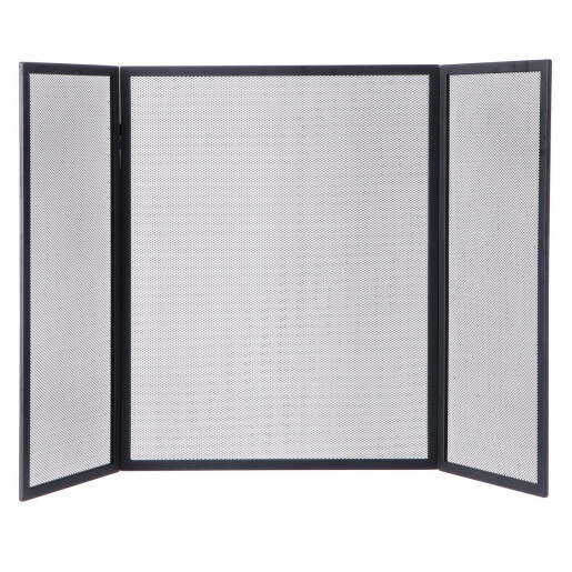 Paravan semineu fier negru argintiu 95 x 61 cm