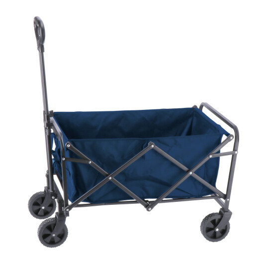 Carucior transport textil fier negru 78,5 x 48,5 x 90 cm