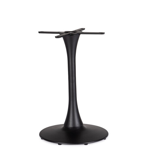 Picior masa otel negru Giunone Ø53x72h
