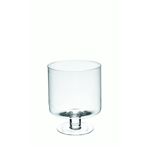 Vaza flori sticla transparenta 19 x 24 cm