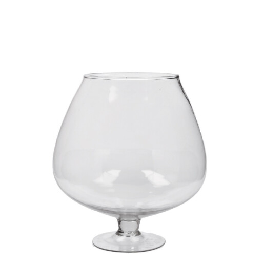 Vaza flori sticla transparenta 22 x 25 cm