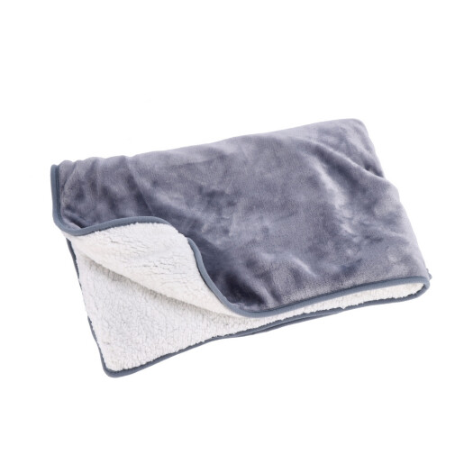 Patura incalzire electrica, textil gri alb 70 x 100 cm