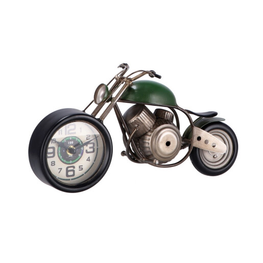 Ceas de masa Motocicleta Retro fier multicolor 35,5 x 13 x 18 cm