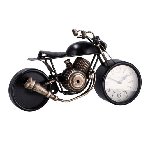 Ceas masa Motocicleta Retro fier multicolor 39,5 x 13 x 23 cm