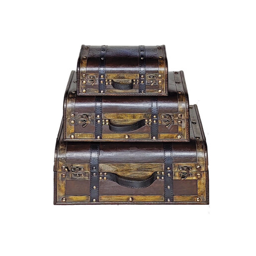 Set 3 cutii depozitare Valize  28 x 16 x 10,  40 x 23 x 15, 45 x 31 x 18 cm