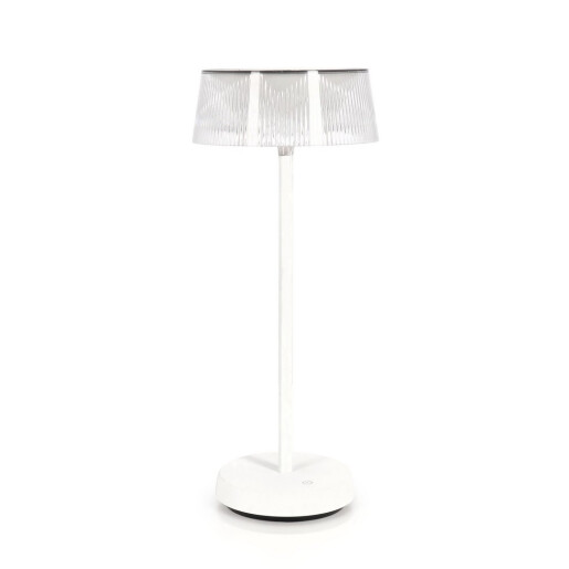 Veioza cu led otel alb Caral Ø15,4x36,5h