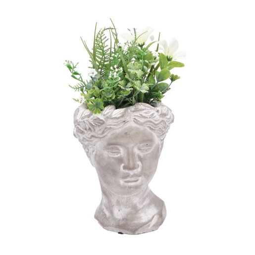 Plante artificiale in ghiveci, albe verzi 14 x 14 x 30 cm