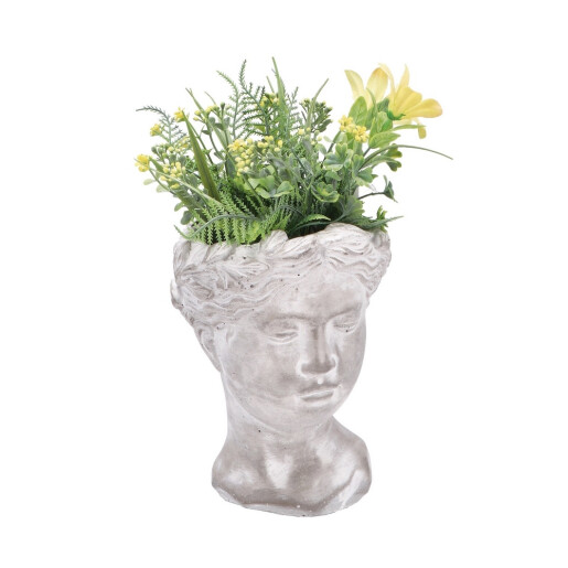 Plante artificiale in ghiveci, galbene verzi 14 x 14 x 30 cm