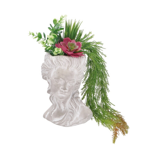 Plante artificiale multicolore in ghiveci II 18 x 14 x 34 cm