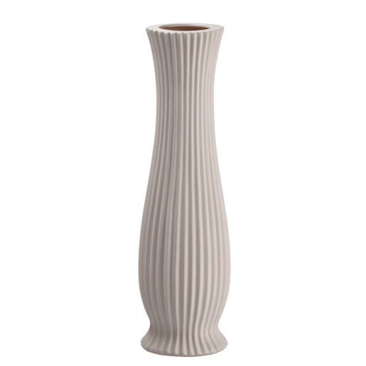 Vaza flori ceramica bej Tribeca 13,5 x 46 cm