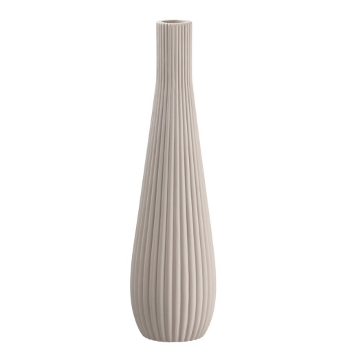 Vaza flori ceramica bej Tribeca II 13,5 x 46 cm
