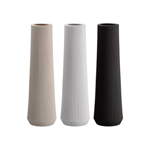 Set 3 vaze flori ceramica multicolora Tribeca  14,5 x 48,5 cm