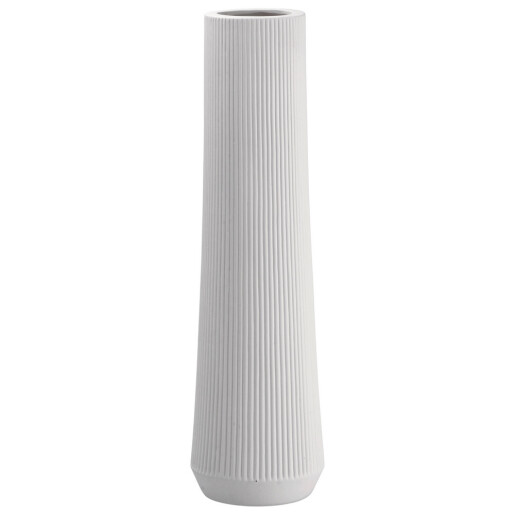 Vaza flori ceramica alba Tribeca 16 x 58 cm