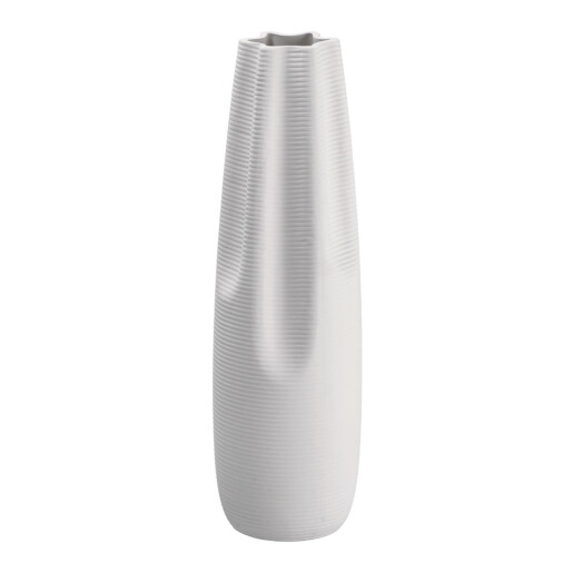 Vaza flori ceramica alba Tribeca 13,5 x 45 cm