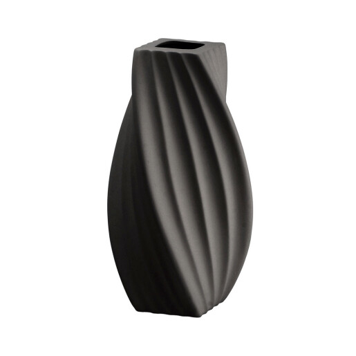 Vaza flori ceramica neagra Tribeca 16 x 16 x 34 cm