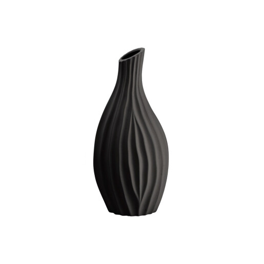 Vaza flori ceramica neagra Tribeca 20 x 16 x 42 cm