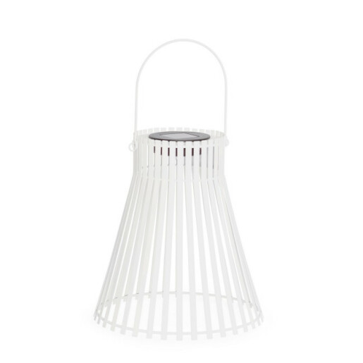 Felinar incarcare solara otel alb Svas Ø24x26-38h