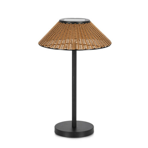 Veioza incarcare solara neagra maro Ø30x48h