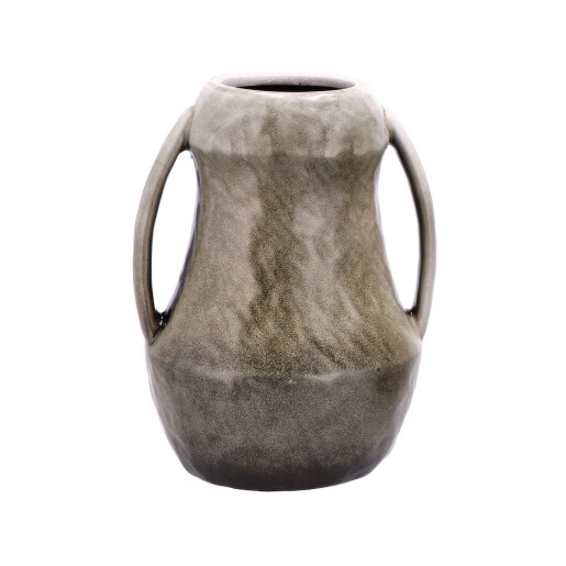 Vaza flori ceramica gri 18 x 23 cm