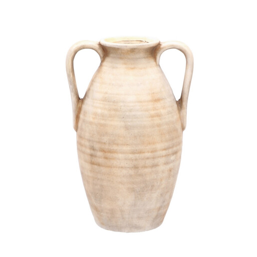 Vaza flori ceramica bej Amphora 22 x 17 x 30,5 cm