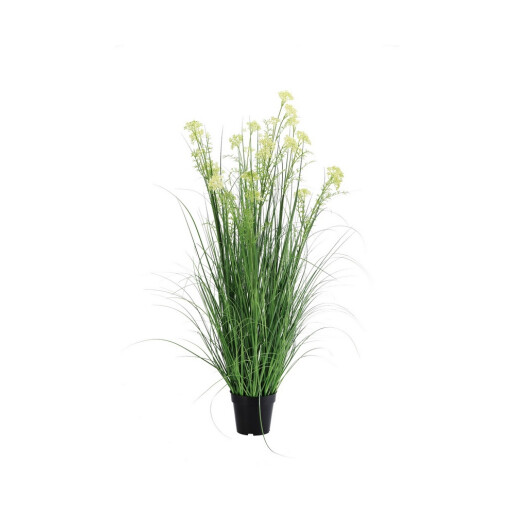 Floare artificiala in ghiveci verde galbena 17 x 120 cm