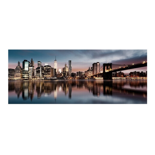Tablou decorativ olegrafie pe panza City 120 x 40 cm