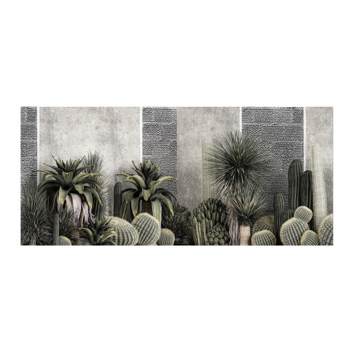 Tablou decorativ olegrafie pe panza Plante Exotice II 100 x 50 cm
