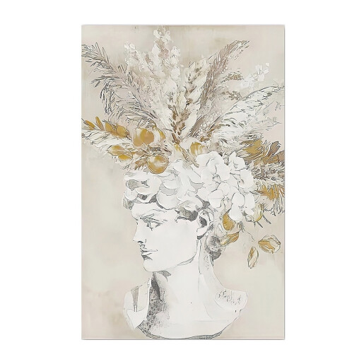 Set 2 tablouri decorative olegrafie pe panza Man 50 x 70 cm