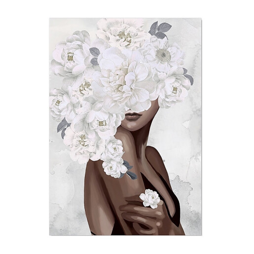 Tablou decorativ oleografie pe panza Woman 70 x 100 cm