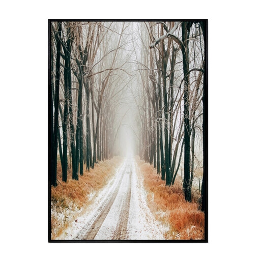 Set 2 tablouri decorative olegrafie pe panza Peisaje 50 x 70 cm