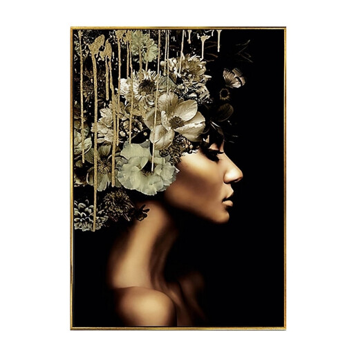 Set 2 tablouri decorative olegrafie lacuita Women II 50 x 70 cm