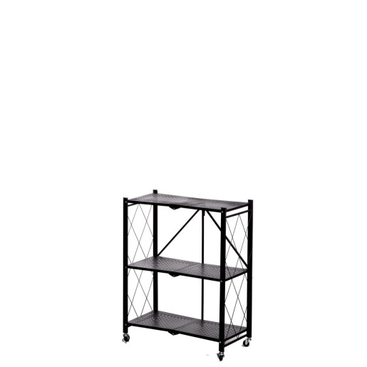 Raft pardoseala fier negru 71 x 36 x 90 cm