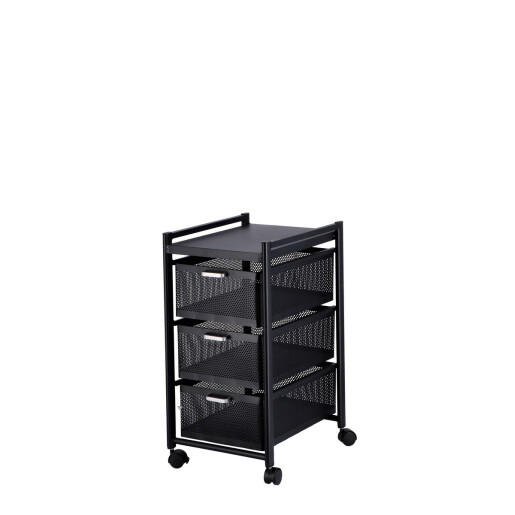 Raft fier negru 31,5 x 40,5 x 62 cm