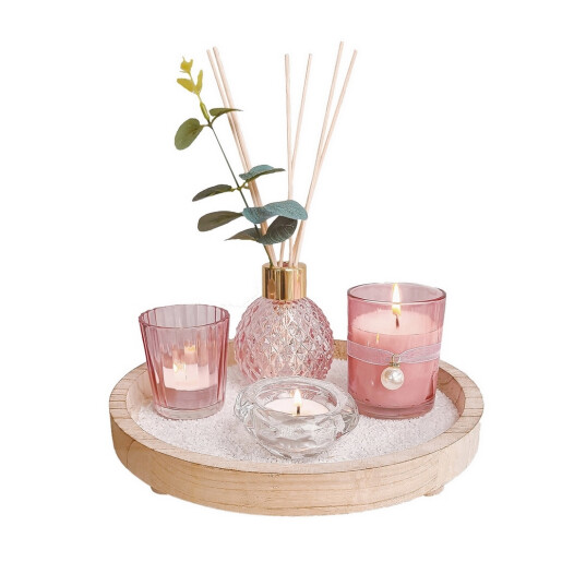 Set lumanare, suport lumanare, tava, parfum ambiental II 100 ml