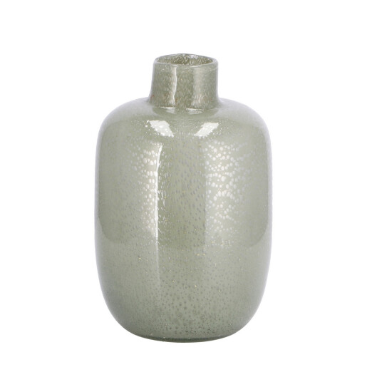 Vaza flori sticla gri 12 x 19 cm