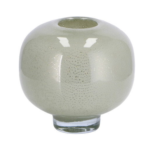 Vaza flori sticla gri 14 x 14 cm