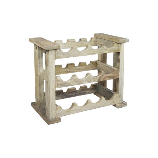 Suport 12 sticle vin lemn maro 49 x 28 x 41 cm