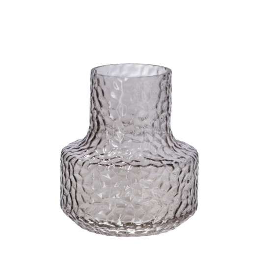 Set 2 vaze sticla ambra gri 16 x 18 cm
