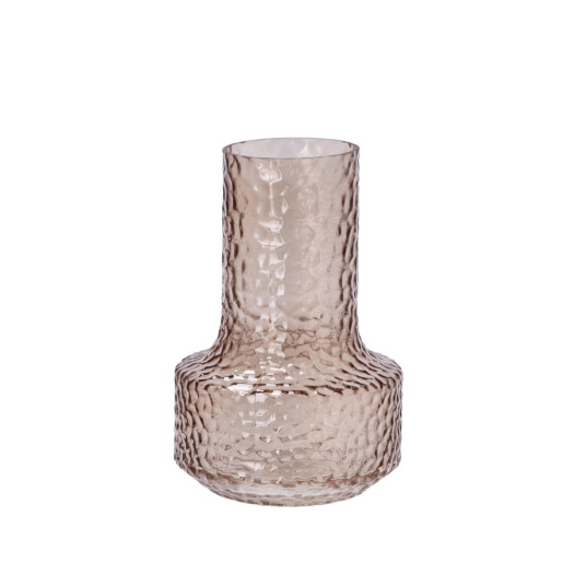 Set 2 vaze sticla ambra gri  17 x 25 cm