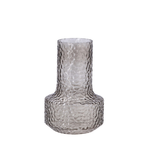 Set 2 vaze sticla ambra gri  17 x 25 cm