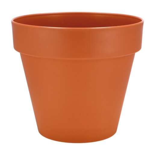 Ghiveci flori plastic maro 38 x 34 cm